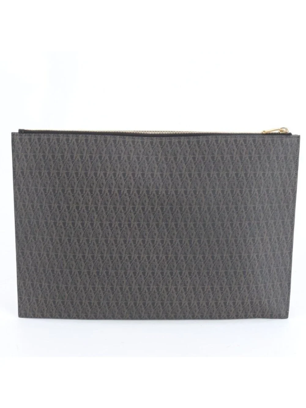 ★SOLD★ Saint Laurent YSL Paris Classic Toile Monogram Leather Clutch - Picture 2 of 9